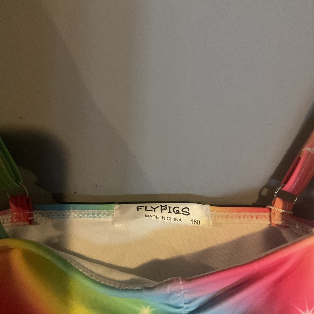 Colorful Ruffled Bikini Top - Picture 5 of 5